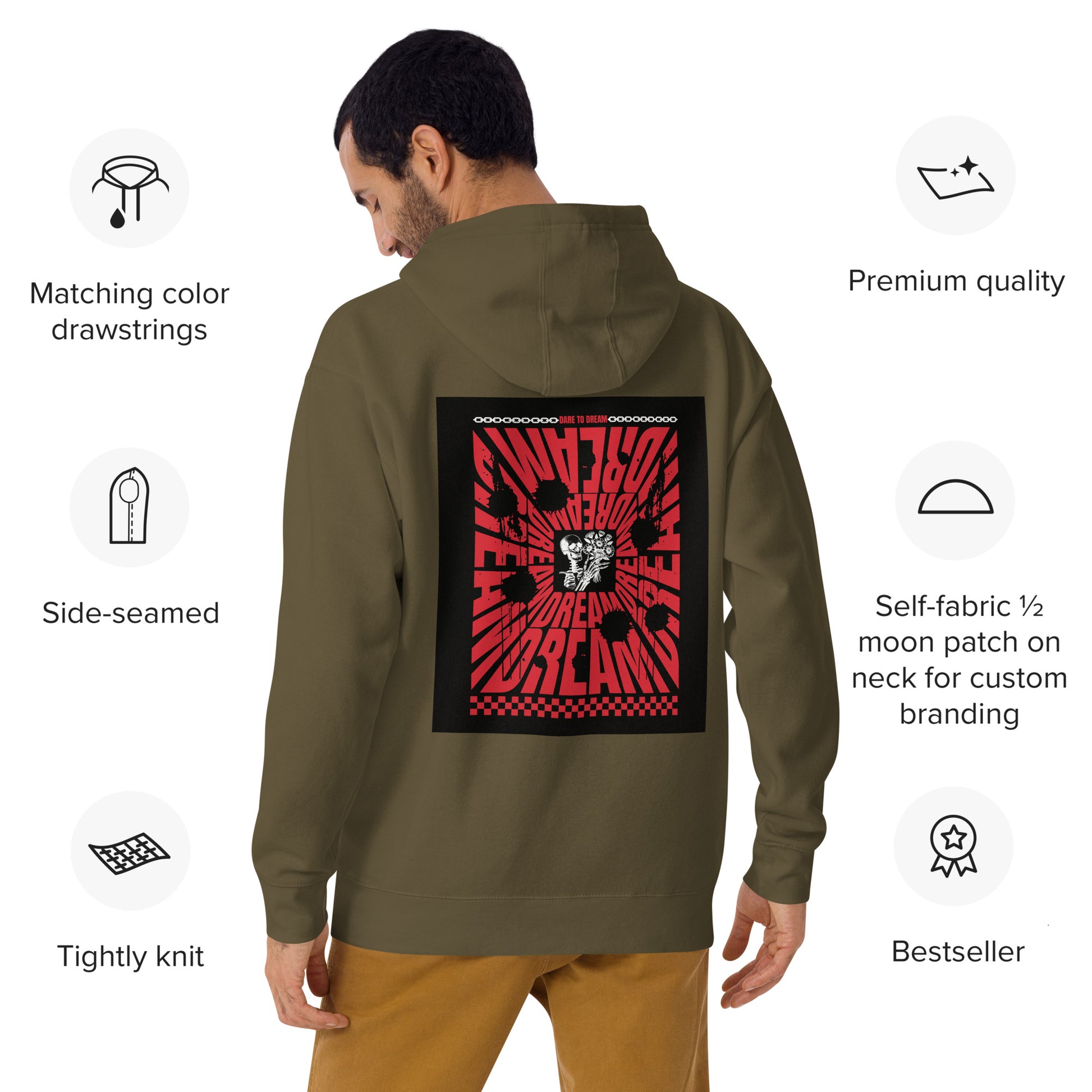 Arthur Gunn "Dare To Dream Series” Mens Hoodie